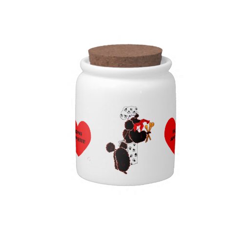 Gullivers Angels Bone Appetit Poodle Treat Jar