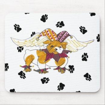 Gulliver's Angels Bulldog Mousepad by edentities at Zazzle