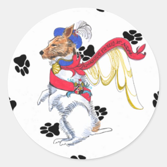Gulliver's Angels Jack Russell Sticker (Front)
