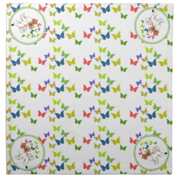 Gulliver's Angels Papillon Dinner Napkins by edentities at Zazzle