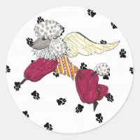 Gulliver's Angels Poodle Sticker