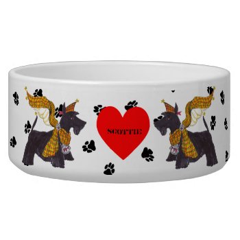 Gullivers Angels Scottie Dog Bowl by edentities at Zazzle