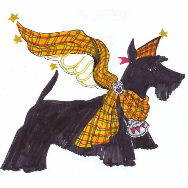 Gullivers Angels Scottie Ornament (Front)