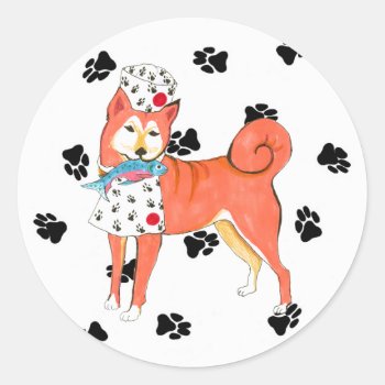 Gullivers Angels Shiba Inu Stickers by edentities at Zazzle