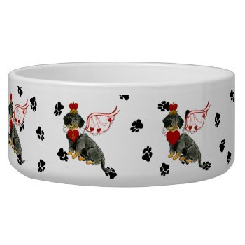 Gulliver's Angels Wire Haired Dachshund Dog Bowl by edentities at Zazzle