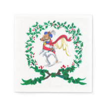 Gulliver's Jack Russell Christmas Napkins