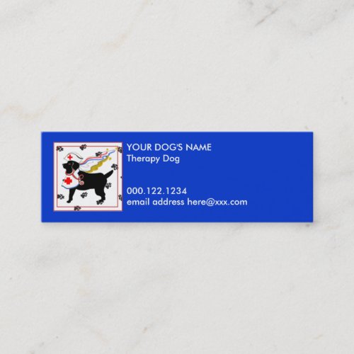 Gullivers Therapy Angel Labrador Calling Card