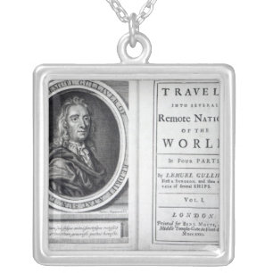 'Gulliver's Travels' by Jonathan Swift, 1726 Silver Plated Necklace