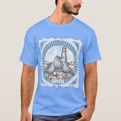 Gulls Guide Lighthouse custom name t_shirt