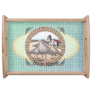 Gulls Lighthouse  Serving Tray