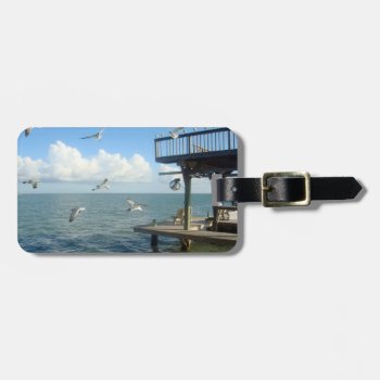 Gulls Over The Bay Luggage Tag by h2oWater at Zazzle