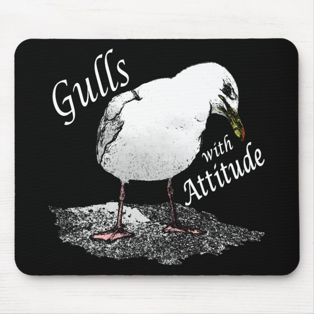 Gulls With Attitude Mousepad (Front)