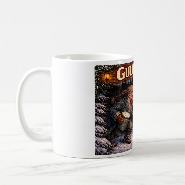 Gully Gawk Icelandic Yule Lad postcard Coffee Mug (Left)