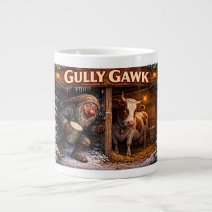Gully Gawk Icelandic Yule Lad postcard Giant Coffee Mug