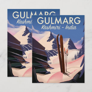Gulmarg Kashmiri India Ski poster