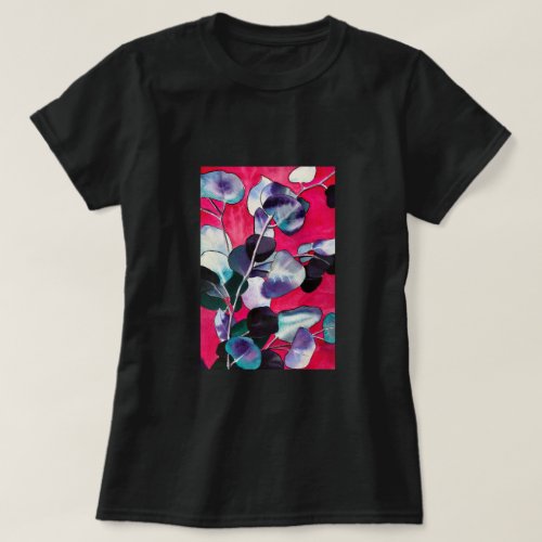 Gum leaves watercolor art T_Shirt