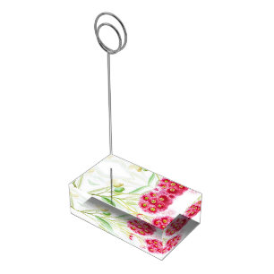 Gum tree dark pink table number stands