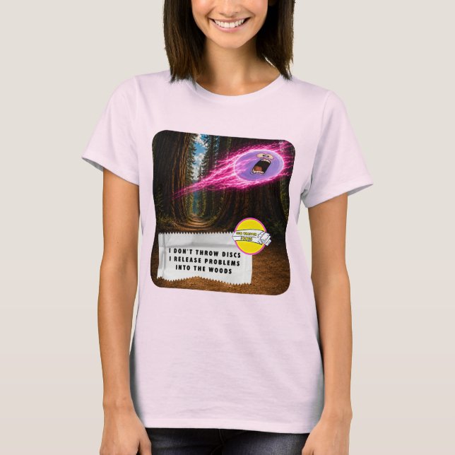 Gum Wrapper Jokes Disc Golf T-Shirt (Front)