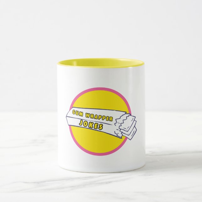 Gum Wrapper Jokes Logo Mug (Center)