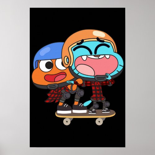 Gumball Darwin Skate Poster