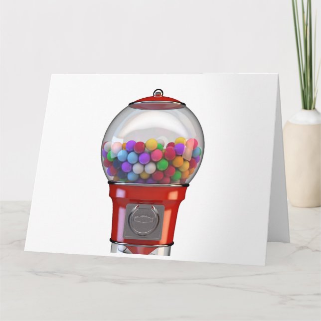 Gumball Dispensing Machine Card (Front)