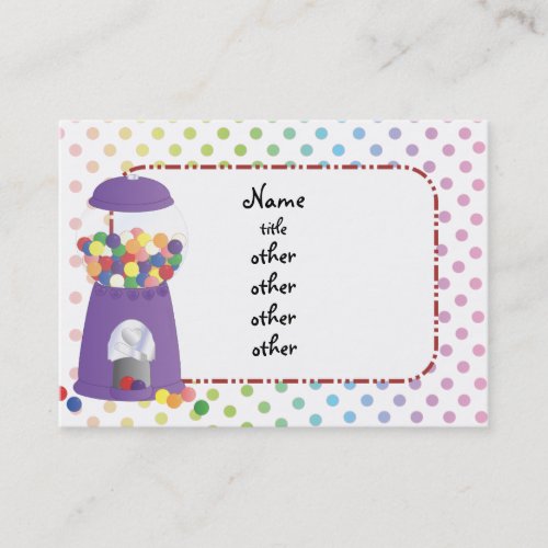 Gumball Fantasy Business Card Templates