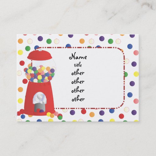 Customizable Gumball Fantasy Business Card Template