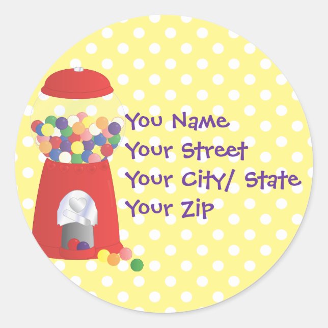 Gumball Fantasy Classic Round Sticker (Front)