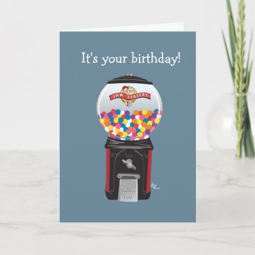 Gumball Machine Birthday Card