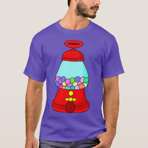 Gumball Machine Candy Illustration  T-Shirt