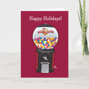Gumball Machine Holiday Card