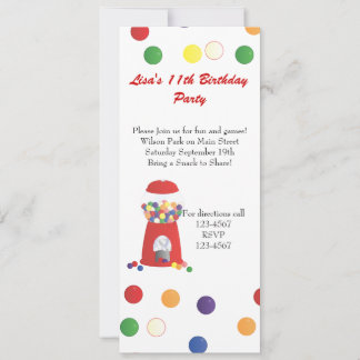 Gumball Machine Invitation