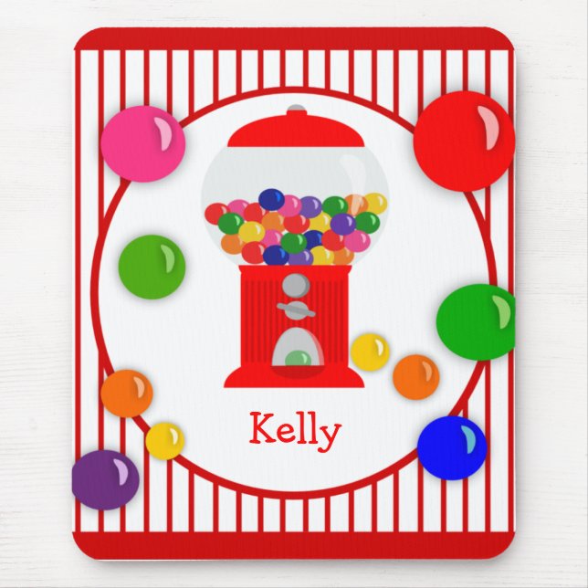 Gumball Machine Personalized Mousepad (Front)