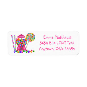 Gumball Machine Return Address Labels