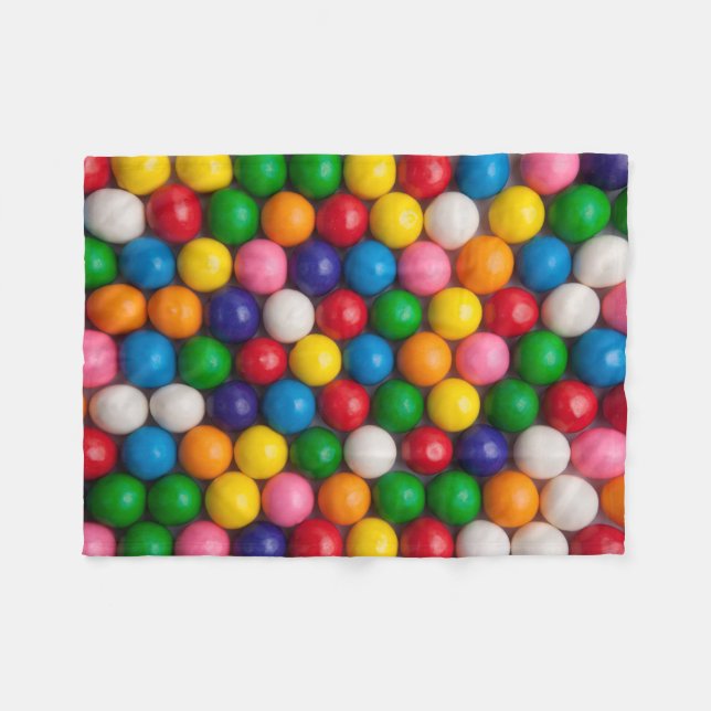 Gumballs Fleece Blanket (Front (Horizontal))