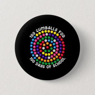 Gumballs For 100 Days Of School Button