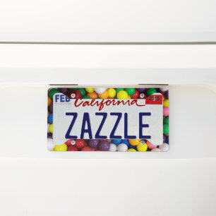 Gumballs License Plate Frame