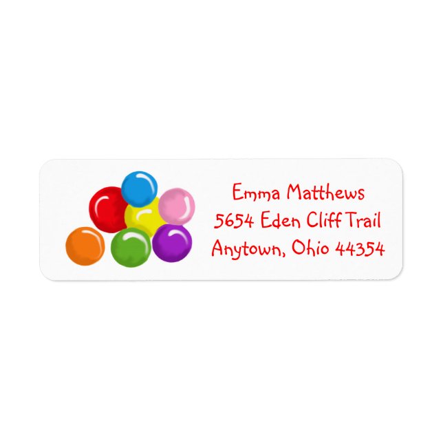 Gumballs Return Address Labels (Front)