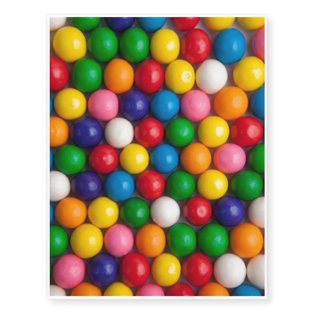 Gumballs Temporary Tattoos (Front)
