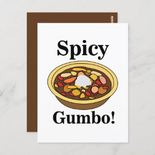 Gumbo Food Spicy Gumbo Postcard