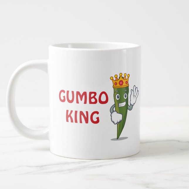 "Gumbo King" Jumbo Mug (Left)