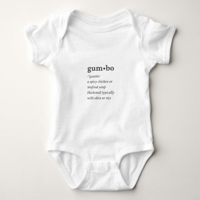 Gumbo Love Baby Bodysuit (Front)