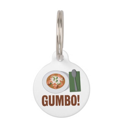 Gumbo Meal Pet ID Tag