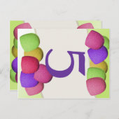 Gumdrop candy Table Number Card (Front/Back)