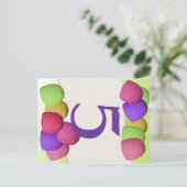 Gumdrop candy Table Number Card (Standing Front)