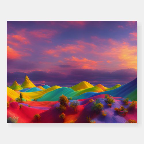 Gumdrop Peaks A Colorful Mountain Wonderland Foam Board