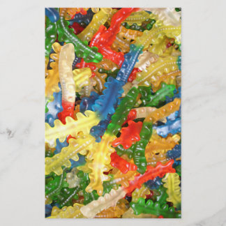 Gummi Centipedes Candy Stationery