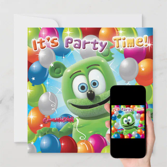 Gummibär (The Gummy Bear) Party Invitation | Zazzle