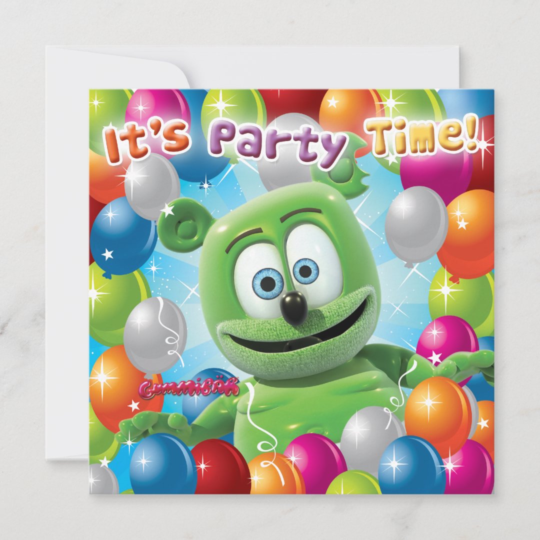 Gummibär (The Gummy Bear) Party Invitation | Zazzle
