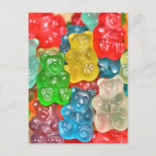 Gummibears collage fun by healing love postcard (Front)